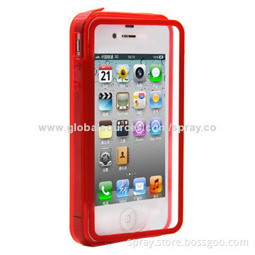 Slim Fit Premium TPU Folio Flip Cover Case for iPhone4, 4S